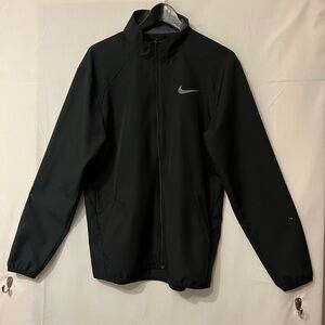 Nike Black Full-Zip Performance Jacket with Reflective Swoosh